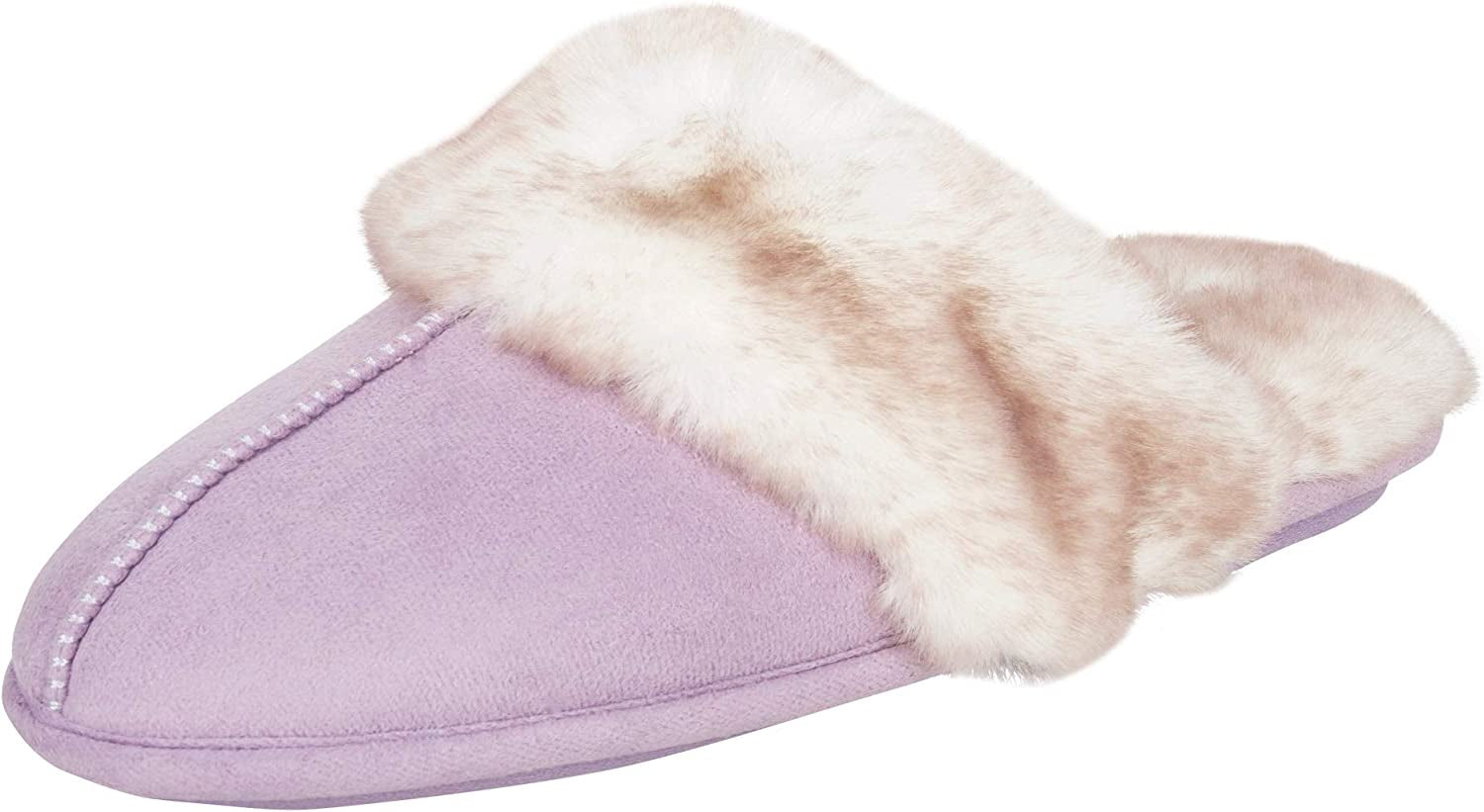 Women'S Comfy Faux Fur Memory Foam Slippers