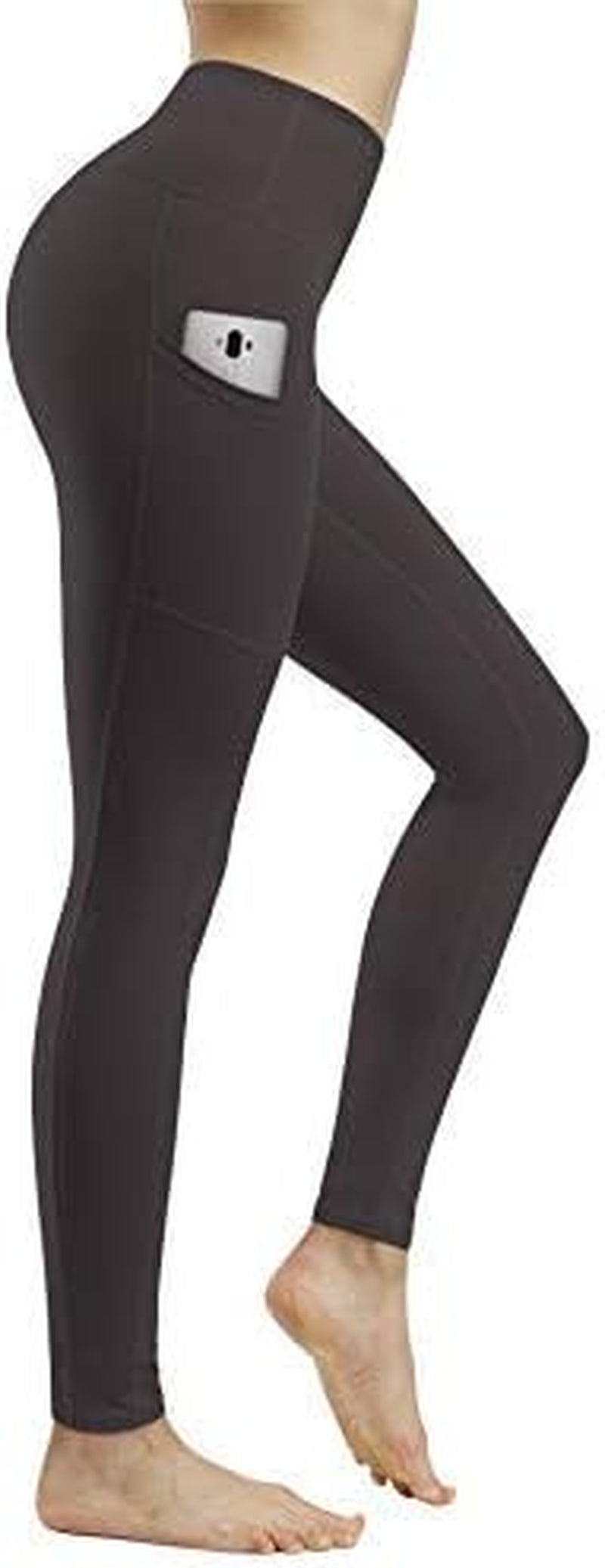 2 Pack High Waist Yoga Pants, Pocket Yoga Pants Tummy Control Workout Running 4 Way Stretch Yoga Leggings