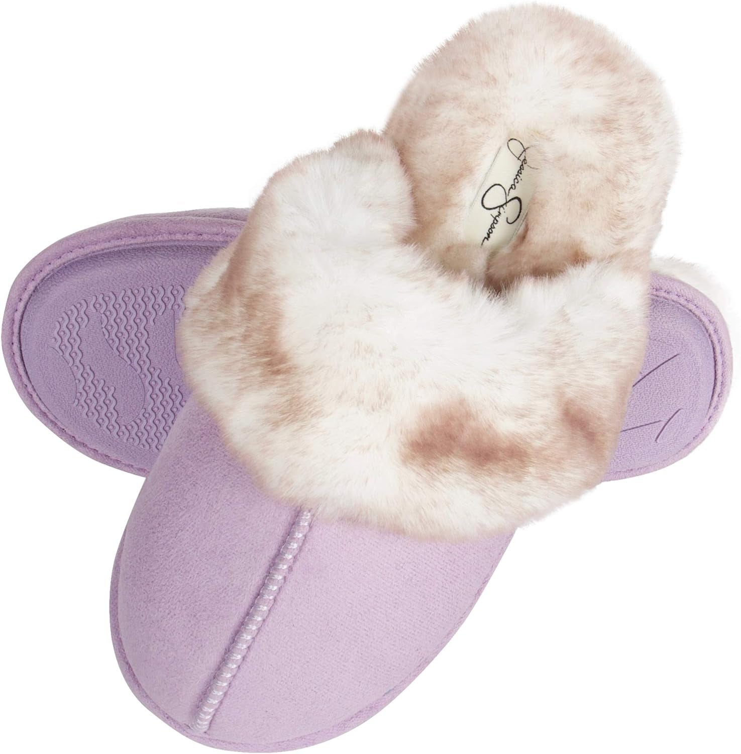 Women'S Comfy Faux Fur Memory Foam Slippers